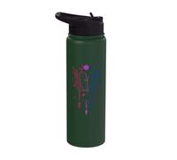 Mystical Bisexual Pride Crystals with Moon & Arrows Stainless Steel Insulated Water Bottle