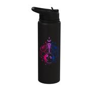 Mystical Bisexual Pride Moth with Moon & Cosmic Energy Stainless Steel Insulated Water Bottle