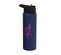 Mystical Bisexual Pride Moth with Moon & Cosmic Energy Stainless Steel Insulated Water Bottle