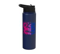 Mystical Bisexual Serpent with Celestial Moon Magic Stainless Steel Insulated Water Bottle