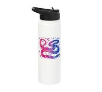 Mystical Bisexual Serpent with Celestial Moon Magic Stainless Steel Insulated Water Bottle