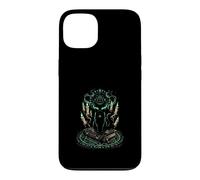 Mystical Black Cat Witchcraft Occult Runes Pentagram Case for iPhone 13