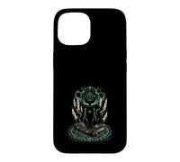 Mystical Black Cat Witchcraft Occult Runes Pentagram Case for iPhone 15