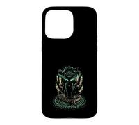Mystical Black Cat Witchcraft Occult Runes Pentagram Case for iPhone 15 Pro Max