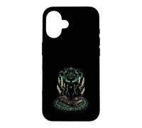 Mystical Black Cat Witchcraft Occult Runes Pentagram Case for iPhone 16