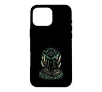 Mystical Black Cat Witchcraft Occult Runes Pentagram Case for iPhone 16 Pro Max
