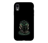 Mystical Black Cat Witchcraft Occult Runes Pentagram Case for iPhone XR