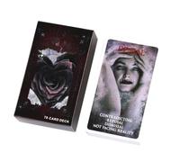 Mystical Black Rose Oracle Cards - 78 Love Cards | Twin Flame and Relationship Reading for Couples | Positive and Unique Table Decoration