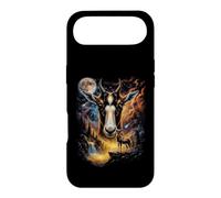 Mystical Blesbok Howling Full Moon Safari Art Case for iPhone Air