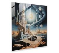 Mystical Born Glass Print - Born, Modern Art, Ingenious, Home Decoration, 50.8cm x 50.8cm
