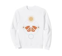 Mystical Butterfly & Moon Phases Spiritual Design Sweatshirt