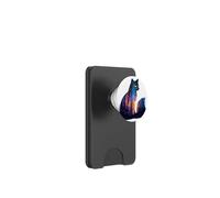 Mystical Cat Forest Night Sky Watercolor Art PopSockets PopWallet for MagSafe