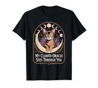 Mystical Cat Witchcore Lunar Moon Phases T-Shirt