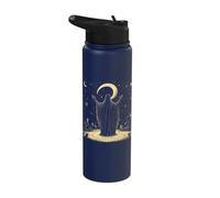 Mystical Celestial Night Ritual Wizard Stainless Steel Insulated Water Bottle