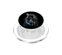 Mystical Celestial Raven & Moon Dark Fairycore Magic Forest PopSockets PopGrip for MagSafe