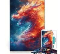 Mystical Chinese Dragon Jigsaw Puzzles for Adults 1000 Pieces Logic Sense Toy Relaxing Fun Smooth Edge (38x52cm)