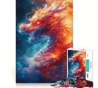 Mystical Chinese Dragon Jigsaw Puzzles for Adults 1000 Pieces Mind Skill Toy Slow Enjoy Design Assembly Lovely Gift (50x75cm)