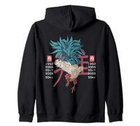 Mystical Chinese Zodiac Year of the ROOSTER Zip Hoodie