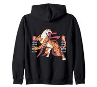 Mystical Chinese Zodiac Year of the Tiger Zip Hoodie