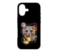Mystical Cloud Rat Howling Full Moon Nature Art Case for iPhone 17