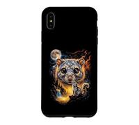 Mystical Cloud Rat Howling Full Moon Nature Art Case for iPhone XS Max