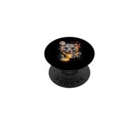 Mystical Cloud Rat Howling Full Moon Nature Art PopSockets Adhesive PopGrip