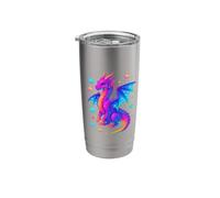 Mystical Colorful Dragon Starry Magic Illustration Stainless Steel Insulated Tumbler