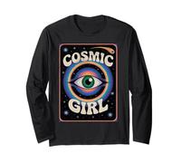 Mystical Cosmic Girl with Third, Eye Dreamy Vibes Long Sleeve T-Shirt