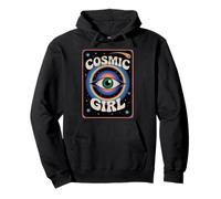 Mystical Cosmic Girl with Third, Eye Dreamy Vibes Pullover Hoodie