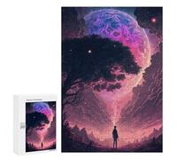Mystical Cosmic Journey -1 Wooden Jigsaw Puzzle for Adults, 300 PCS - Holiday-Season Gift; for Shared Table Time