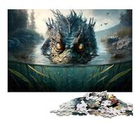 Mystical Creature Emerging Jigsaw 1000 Piece Jigsaw Puzzle for Adults Educational Game Challenge Toy Secret Santa Gifts (Size 75x50cm)