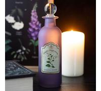 Mystical Deadly Nightshade Glass Potion Bottle - Gothic Decor Gift