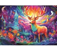 Trefl DreamScapes: 10933 Mystic Deer Puzzle 1000 Pieces - Dream World Paintings Series, for Adults and Children from 14 Years, Multicoloured, 10933