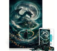 Mystical Dragon Vortex Adults Puzzles 1000 Piece Jigsaws Strengthen Recall Relaxing Fun Quality Edge Festival Gift (50x75cm)