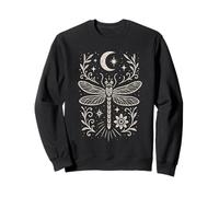 Mystical Dragonfly Celestial Folk Art Boho Magical Bohemian Sweatshirt