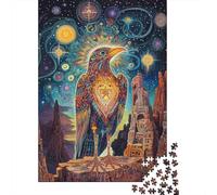 Mystical Eagle Vision 1000pc Jigsaw Puzzle for Adult Jigsaw Puzzler Sturdy Recycled Paper Home Decor Wall Art Gift for Adults Weekend Fun Jigsaw 38x26cm/1000pcs
