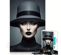 Mystical Elegance Portrait Hard Jigsaw Puzzle for Adults 1000 Pieces Strong Logic Toy Bonding Time Clear Edge (38x52cm)