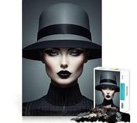 Mystical Elegance Portrait Jigsaw Puzzles for Teenagers 1000 Pieces Think Toy Soothing Fun Clean Cut Art Collectible (50x75cm)