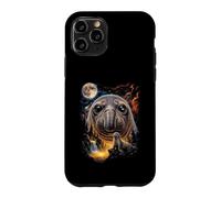 Mystical Elephant Seal Howling Full Moon Ocean Art Case for iPhone 11 Pro