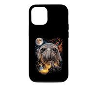 Mystical Elephant Seal Howling Full Moon Ocean Art Case for iPhone 12/12 Pro