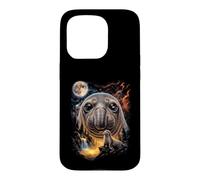 Mystical Elephant Seal Howling Full Moon Ocean Art Case for iPhone 15 Pro