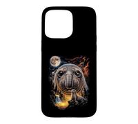 Mystical Elephant Seal Howling Full Moon Ocean Art Case for iPhone 15 Pro Max