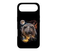 Mystical Elephant Seal Howling Full Moon Ocean Art Case for iPhone Air