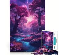Mystical Enchanted Forest 1000 Piece Jigsaw Puzzle for Adults Logic Toy Relaxing Fun Design Assembly Santa Wish Gift (38x52cm)