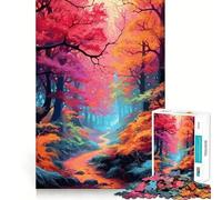 Mystical Enchanted Forest 1000 Piece Jigsaw Puzzle for Teenagers Memory Gain Soothing Fun Design Assembly Elegant Gift (50x75cm)