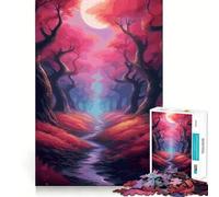 Mystical Enchanted Forest 1000 Piece Jigsaw Puzzles for Adults Memory Gain Peaceful Time Design Assembly Premium Gift (50x75cm)