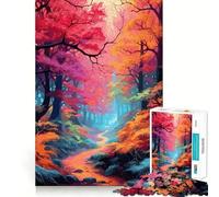 Mystical Enchanted Forest Adults Puzzles 1000 Piece Jigsaws Strengthen Recall Relaxing Fun Quality Edge Festival Gift (38x52cm)