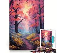 Mystical Enchanted Forest Jigsaw for Teenagers 1000 Pieces Memory Boost Relaxing Fun Pattern Assembly (38x26cm)