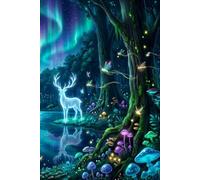 Mystical Enchanted Forest Journal: 300 Pages of Lined Paper for Daily Reflection and Manifestation