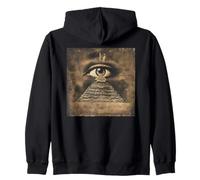 Mystical eye on pyramid, mysticism Zip Hoodie